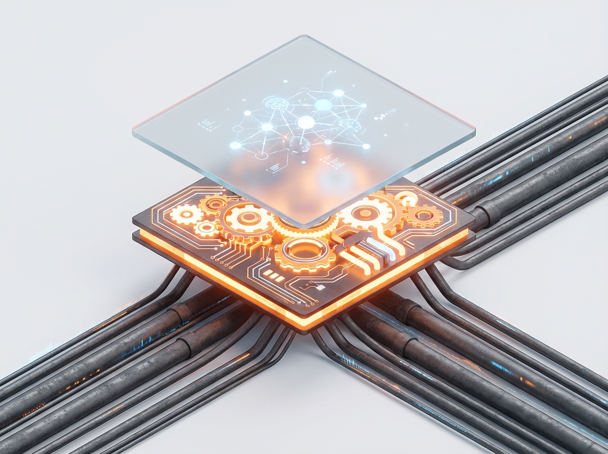 Visualizing the 'Protocol Abstraction Layer' pattern, showing how the system separates high-level requests from low-level resource handling.