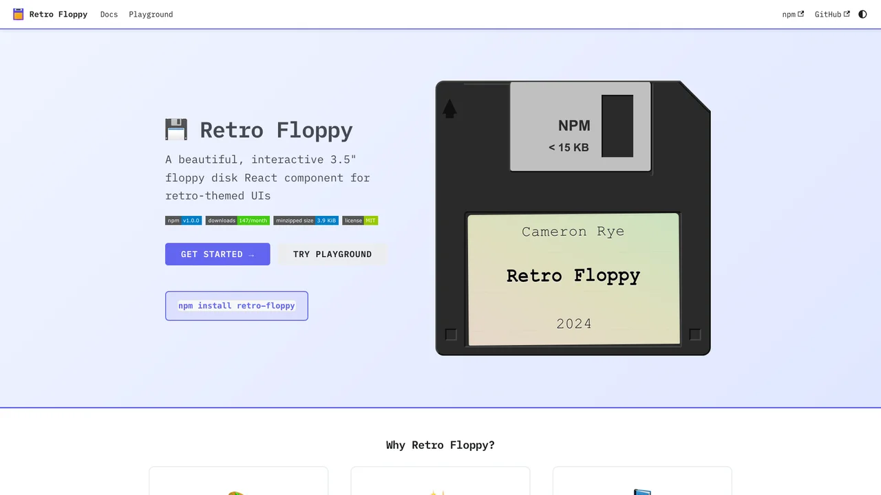 Screenshot of Retro Floppy