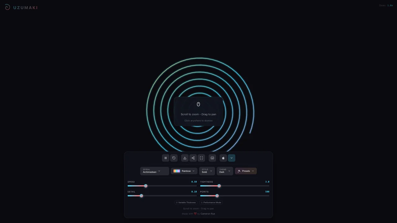 Screenshot of Uzumaki